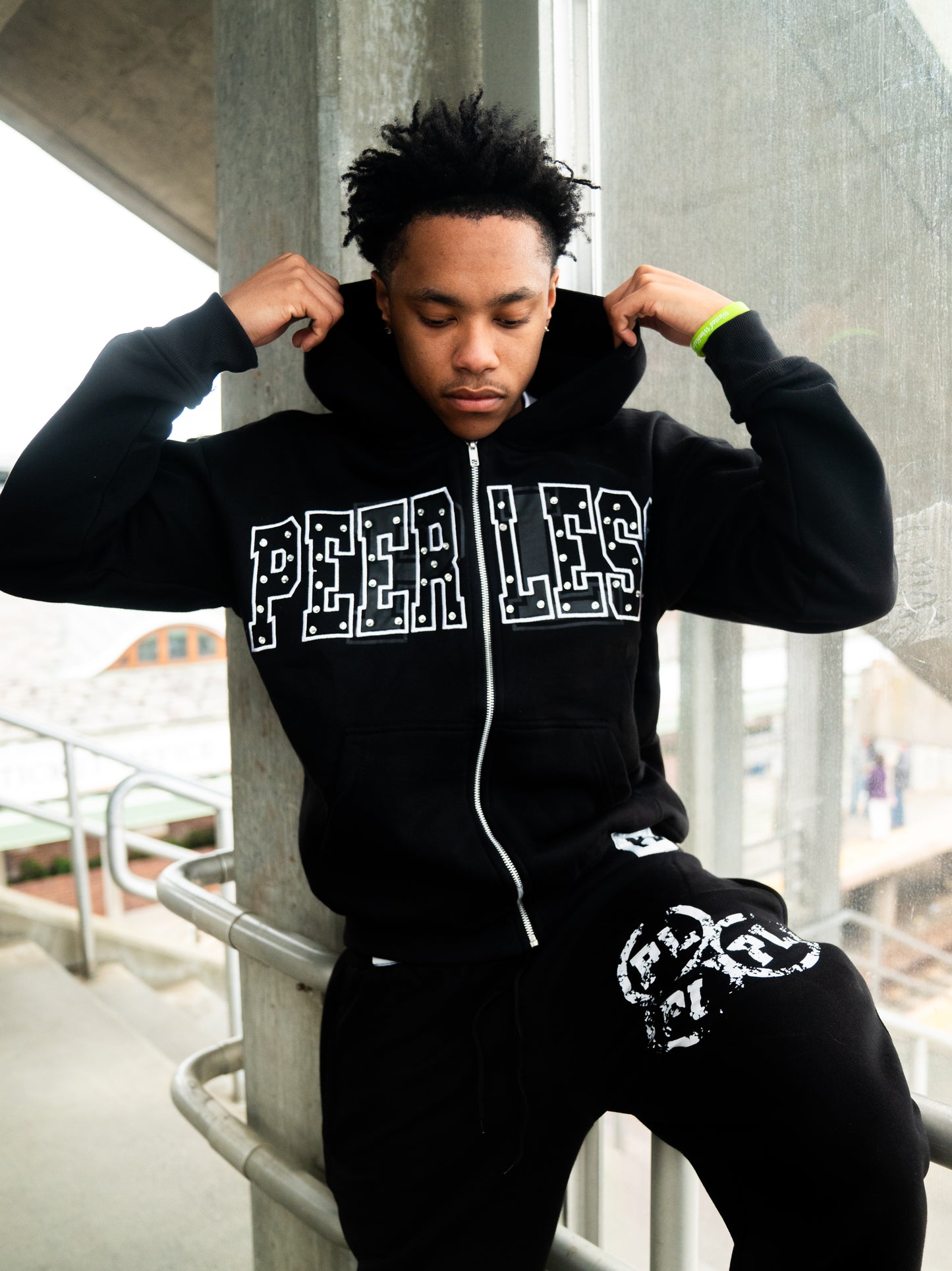 Peerless Rhinestone Zip Ups