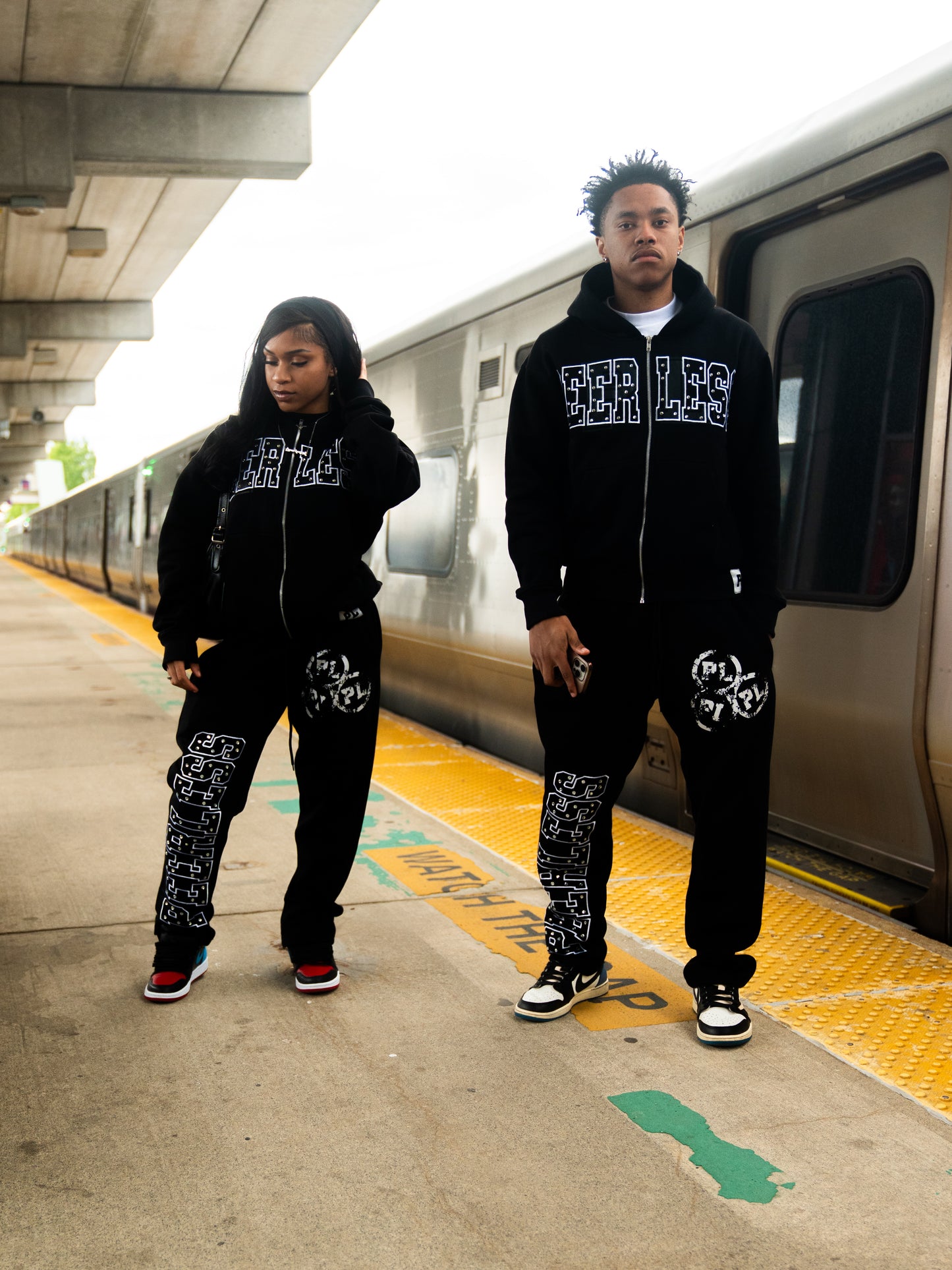 Peerless Rhinestone Sweatpants