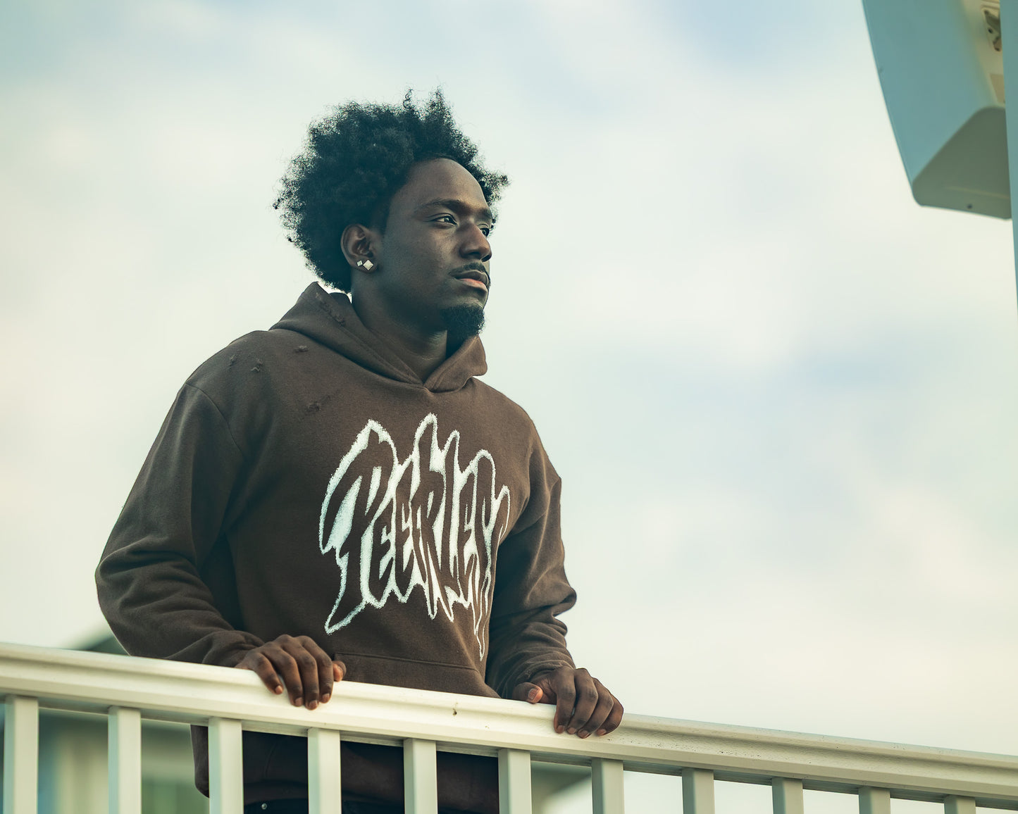 Brown Graffiti Peerless Hoodie